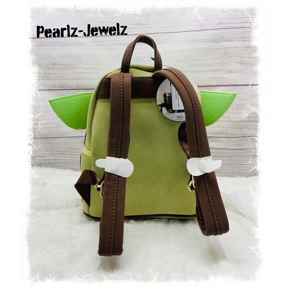 Loungefly Star Wars Mandalorian Yoda The Child Cup Figural Mini Backpack NWT main image 6